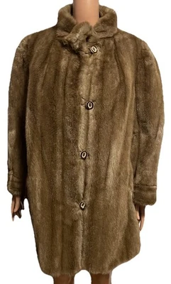 Abrigo de piel sintética vintage Tissavel Francia de Furrage chaqueta para mujer L? Foto 1 de 4