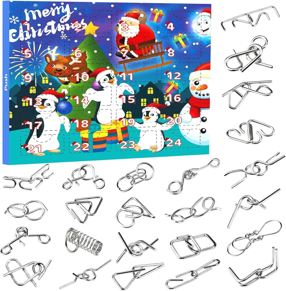 Calendario Avvento 2025 Divertenti Giochi Puzzle per Bambini, Regali Natale Calz - Immagine 1 di 4