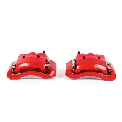 Pinzas rojas delanteras Power Stop con soportes - Par para Dodge Ram 1500 06-08 Foto 1 de 4