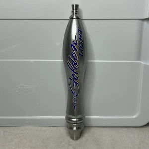 Vintage Michelob Golden Light Silver Beer Tap Handle 11.25" tall - Picture 1 of 8