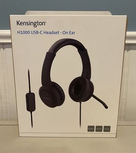 Kensington H1000 USB-C On-Ear Headset Kopfhörer mit Mikrofon Windows Mac - Bild 1 von 3