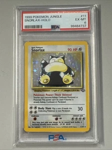 1999 Pokémon Jungle Snorlax Holo 11/64 Psa 6  - Picture 1 of 2