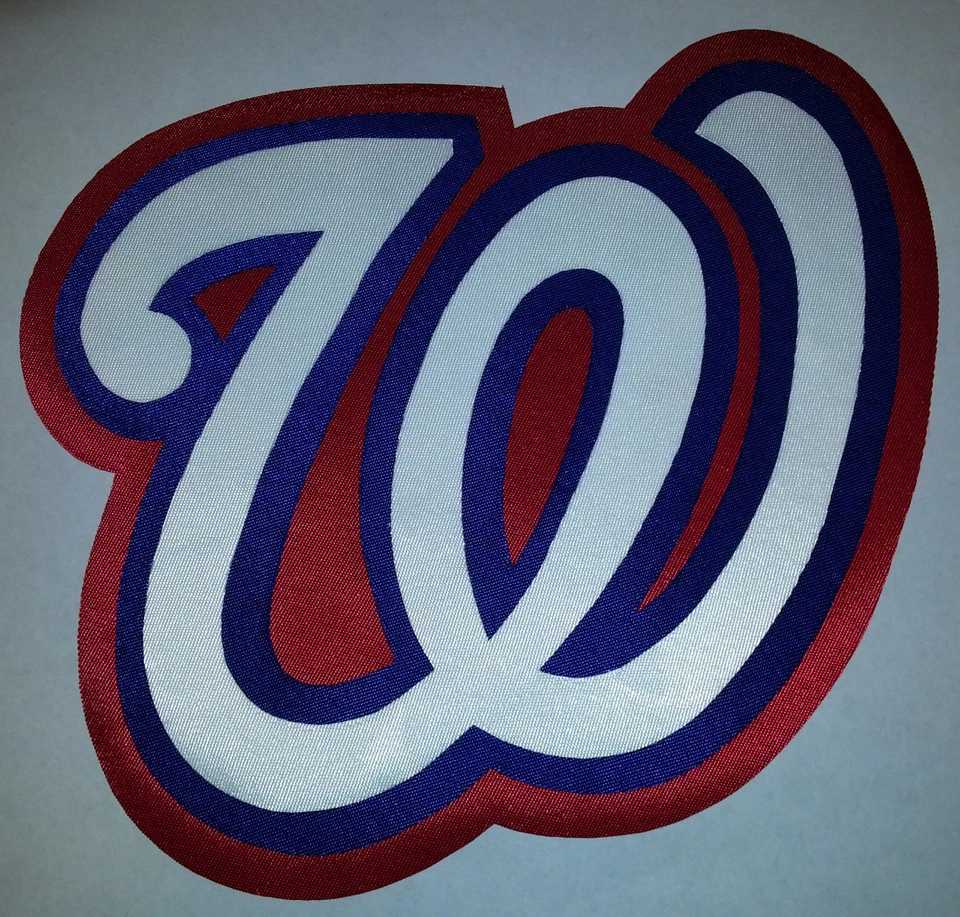 HUGE WASHINGTON NATIONALS IRON-ON PATCH - 6.5" x 7.5" - Image 1 of 1