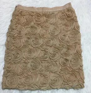 Banana Republic Rock Gold Rosetten Damen 2 Petite Neu mit Etikett - Bild 1 von 6