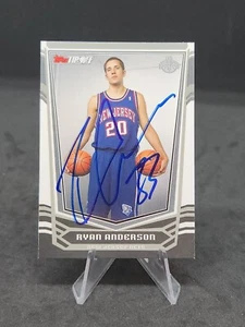 RYAN ANDERSON 2008-09 TIP OFF TOPPS #131 SIGNED IN PERSON AUTOGRAPH BLUE SHARPIE - Picture 1 of 2