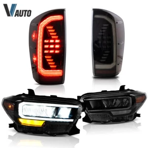 Faros LED ámbar y luces traseras de lente de humo para montaje Toyota Tacoma 2015-2022 - Imagen 1 de 20