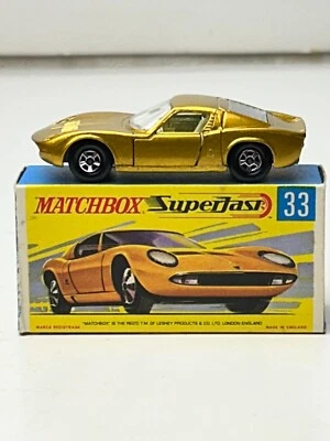 Matchbox Superfast No. 33 Lamborghini Miura With Original Box, Nice - Image 1 of 4