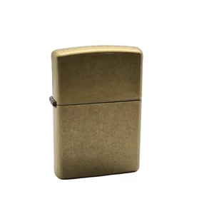 ZIPPO BASE MODEL Lighter STREET BRASS Mint In Box REGULAR 48267 New Old Stock - Picture 1 of 2