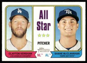 2023 Topps Heritage Clayton Kershaw/Shane McClanahan G2 Los Angeles