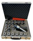 3MT ER40 COLLET CHUCK SET WITH 23PC ER40 COLLETS 3-25MM CAPACITY IN FITTED CASE