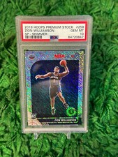 2019-20 Panini Hoops Premium Zion Williamson RC SP Shimmer Prizm PSA 10