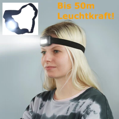 LED Headlamp Head Light Jogging Biking Running Hiking Inline Sports - Image 1 of 4