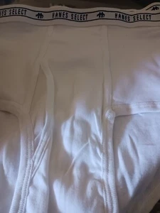 Slip vintage Hanes Select bianco 100% cotone pettinato bianco aderente 40 Oldstock - Foto 1 di 4