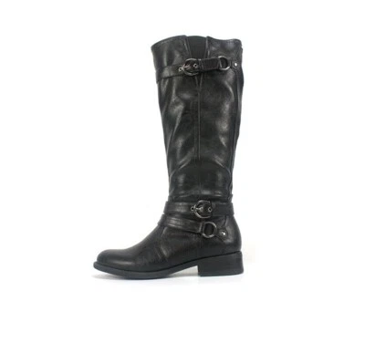 Botas hasta la rodilla White Mountain para mujer 9,5 M WC negras imitación cuero leal nuevas en caja JV2 Foto 1 de 4