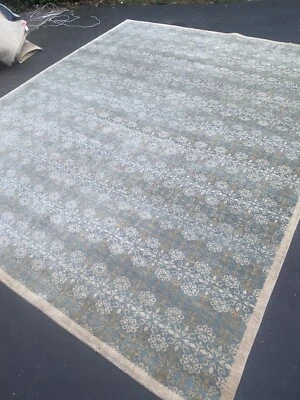 8' X 10' Oriental  Area Rug New carpet hand/ Knotted  Oushak Wool Rare - Image 1 of 4