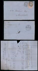 GB QV 1866 STATIONERY CUTOUT USED on PRINTED LETTERSHEET LONDON EC to MANCHESTER