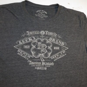 LUCKY BRAND AMERICA'S FAVORITE Los Angeles TEE T SHIRT Mens L Gray - Picture 1 of 4