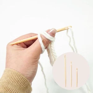 3 Pieces Knitting Needle Big Eye for Rug Making Weaving Tapestry Hats - Picture 1 of 10