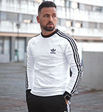 white adidas shirt