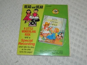 Vintage Let's Grow Things Book and Record - Imagen 1 de 5