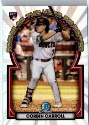 2023 Bowman CORBIN CARROLL (RC) #ROYF-1 Rookie of the Year Favorites - Image 1 of 2