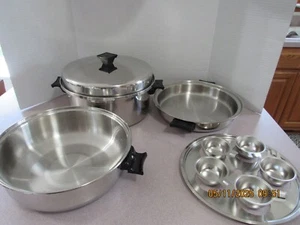 Vintage Crown Edelstahl 6 Quart Suppentopf/Dutch Oven/Gewölbter Deckel/Pfanne/Wilderer - Bild 1 von 7