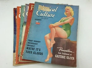 6 Issues of PHYSICAL CULTURE Magazine from 1940 - Bernarr Macfadden - Health - Imagen 1 de 11