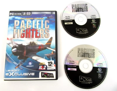 PACIFIC FIGHTERS - AIR COMBAT FLIGHT SIM PC GAME - COMPLETE WITH MANUAL - Image 1 of 3