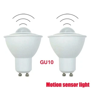 1x PIR Bewegungssensor LED Glühbirne GU10 Auto -Ein/Aus Für Garage Korridor Hof - Bild 1 von 14