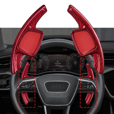 For 2020-2023 Audi A3 A4 B9 A5 A6 C8 A7 Steering Wheel Paddle Shifter Extension - Image 1 of 4