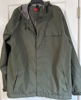 Under Armour Jacket Men Extra Large Green Parka Ski Coat Lined Olive XL - Image 1 of 4