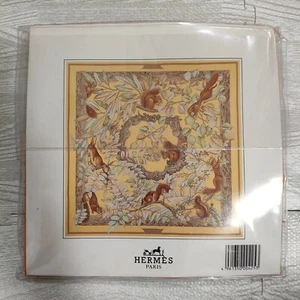 Unused HERMES Carre 90 CASSE NOISETTE squirrel vintage Silk Scarf 90cm Rare - Picture 1 of 17