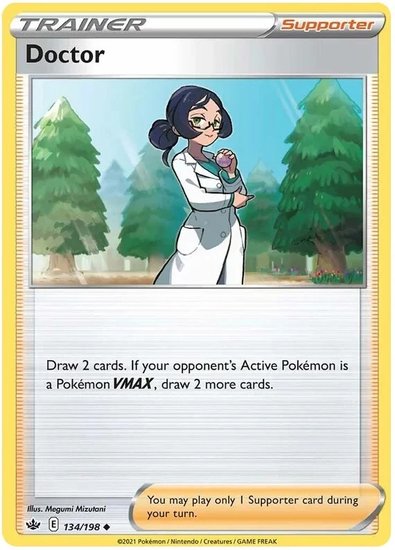 Doctor Pokemon TCG Trainer Card 134/198 - Image 1 of 1