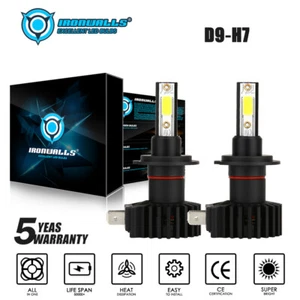 H7 LED Scheinwerfer Birnen Set Fern- oder Abblendlicht 6000K superweiß 330000LM Lichter 2x - Bild 1 von 12