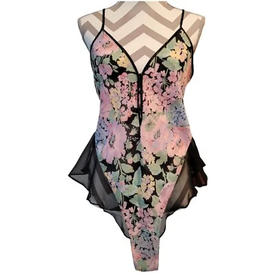 Vintage VICTORIA’S SECRET Tamanho M Macacão de Pelúcia Cetim Etiqueta Dourada Sexy Anos 90 Ano Novo  - Imagem 1 de 4