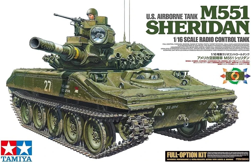 Tamiya 1/16 r/c M 551 Sheridan full options - Immagine 1 di 1