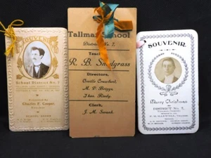 1908 TALLMAN, OREGON SCHOOL DISTICT NO. 7 FOLLETOS DE RECUERDO PARA MAESTROS CON FOTOS - Imagen 1 de 8