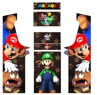 Stickers Mario pour Borne d'Arcade MAME  - Photo 1/2