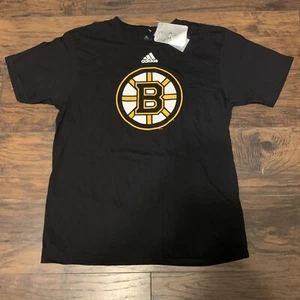 Boston Bruins NHL Adidas Black The Go To Short Sleeve T-Shirt Size Large - Picture 1 of 6