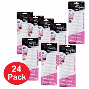 1728 pcs Fake Gel Nails Full Coverage Almond Square Transparent False Nails Tip - Picture 1 of 6