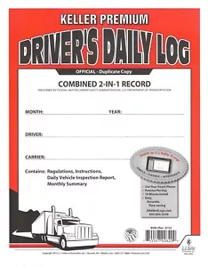 JJ Keller 8550 (605L) 2-In-1 Driver's Daily Log Book w/ Detailed DVIR - Picture 1 of 4