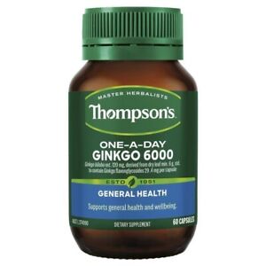 Thompson's One-A-Day Ginkgo 6000mg Mental Alertness Concentration Memory