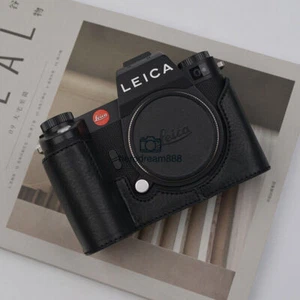Tasche Kamera Half Case für Leica SL3 Retro Einsatz Echtleder VR Handarbeit - Bild 1 von 11