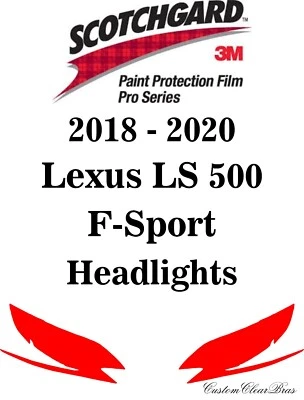 3M Scotchgard Paint Protection Pro Series 2018 2019 2020 Lexus LS 500 F-Sport - Image 1 of 3