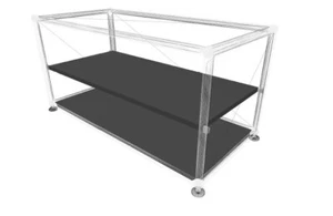USM Haller - Mesa intermedia + mesa metálica medidas del sistema 75 x 35 cm gris antracita - Imagen 1 de 7