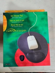 Compucessory soft Gel Mouse Pad Wrist Rest 9"x10"x1" Gray 45163 non skid base - Picture 1 of 3