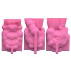 3pieces Silicone Flower Molds Vase Concrete Planter Moulds Handmade Resin