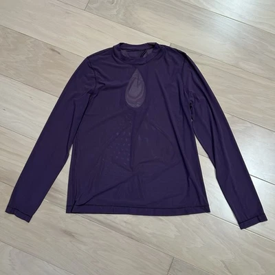 Camisa Lululemon Top Cerradura Malla Púrpura Manga Larga Para Mujer’s 6 Foto 1 de 4