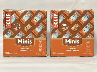 Clif Bar Minis Crunchy Peanut Butter 20 Bars Plant-Based Protein | BBE12/08/2025