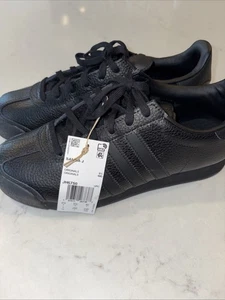 Adidas Originals SAMOA J 6.5 Triple Black scarpe giovanili JH6750 nuove - Foto 1 di 6